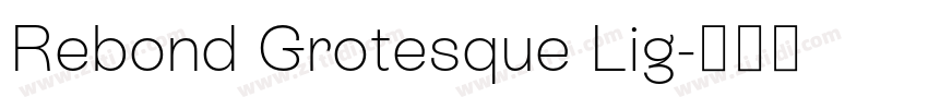 Rebond Grotesque Lig字体转换 Rebond Grotesque Lig字体转换